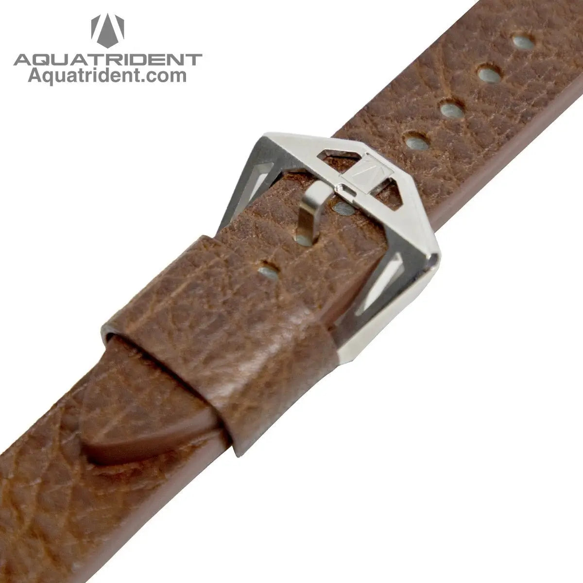 steel buckle-brown genuine leather starp
