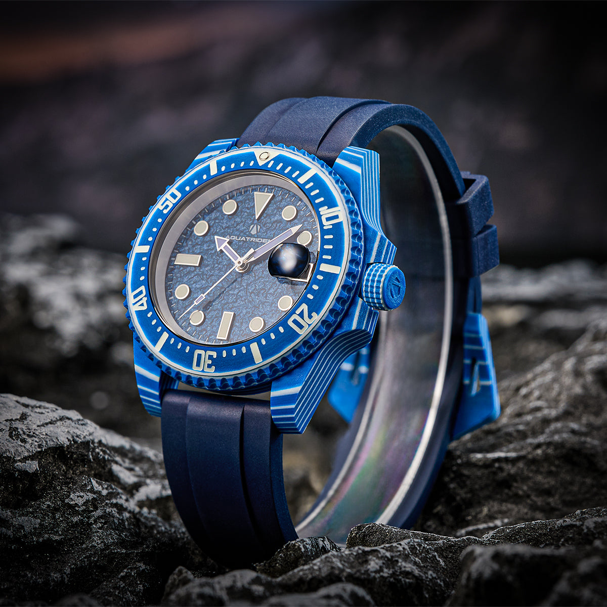Customized Neptune Carbon Fiber Watch