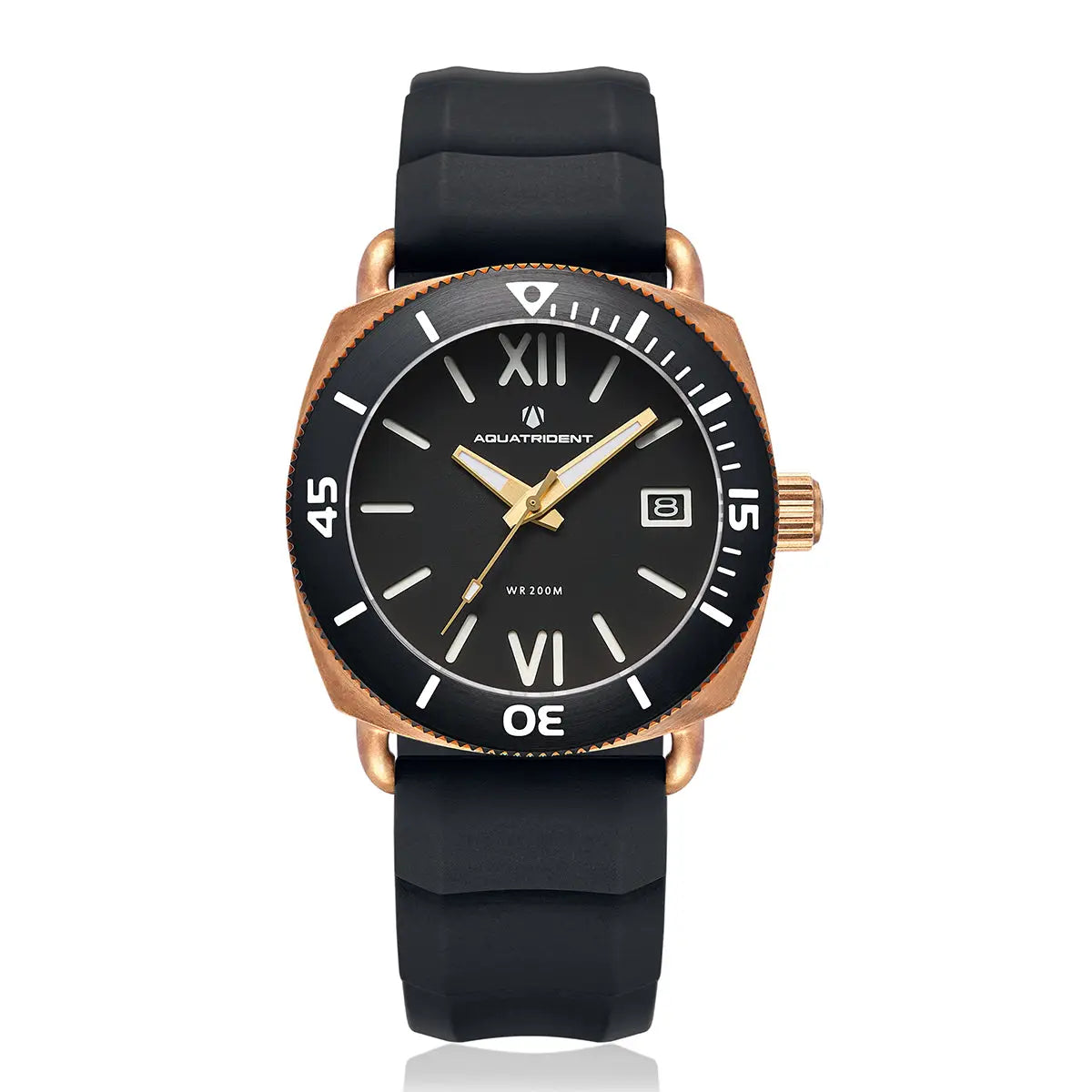 Jaws Bronze Watch. Black Roman Dial 40Mm. Aq-23008-03 Watches